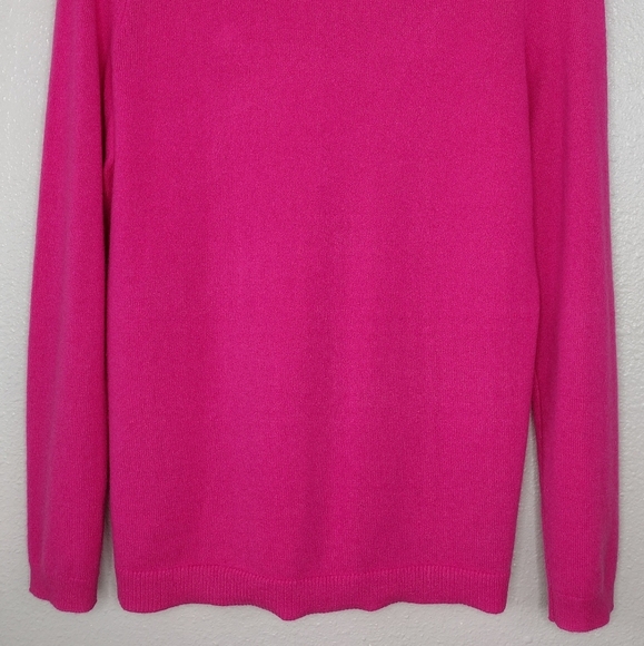 Talbots Pure Cashmere Pullover Long Sleeves V-Neck Sweater Size M - Picture 6 of 13